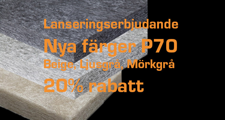 Lanseringserbjudande – P70 nya färger 20% rabatt